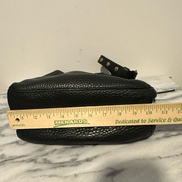 Rebecca Minkoff Black pebble Leather Darren hobo brass hardware women’s handbag - Picture 10 of 16